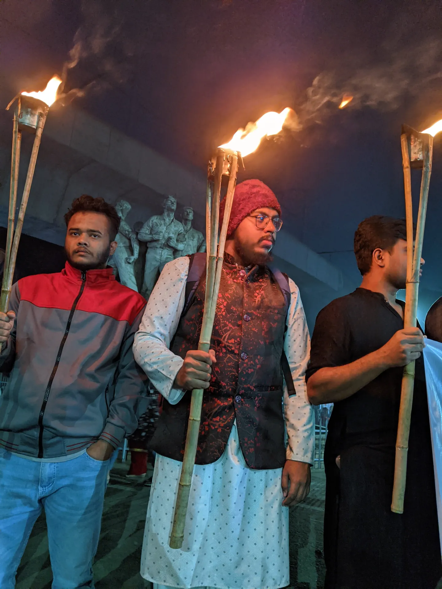 গেস্টরুম নির্যাতনের প্রতিবাদে মশাল মিছিল